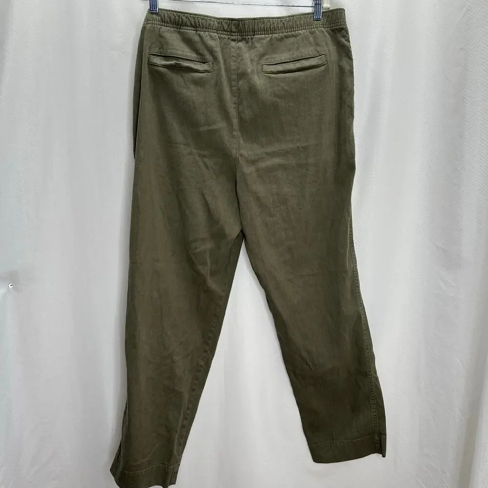 Banana Republic men’s linen blend pants green olive straight XL